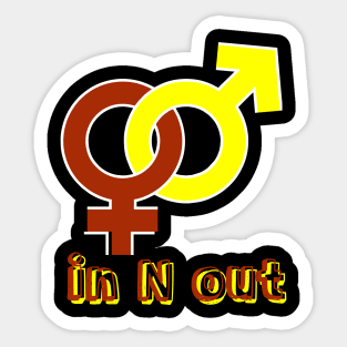 IN N OUT Sticker